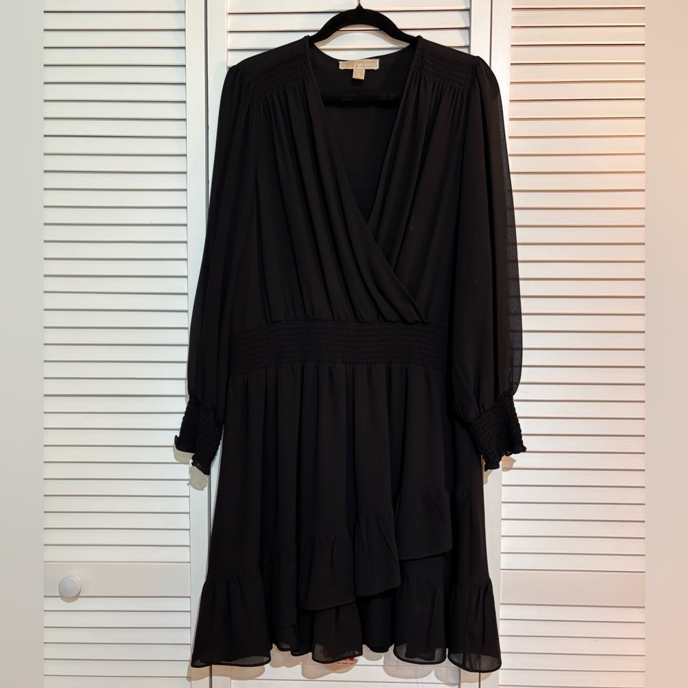 Michael Kors Black Long Sleeve Dress